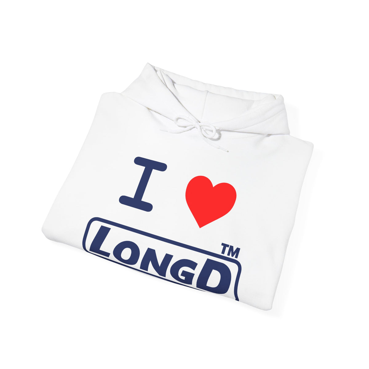 I Luv LongD Tag-domain positive official basic logo hoodie