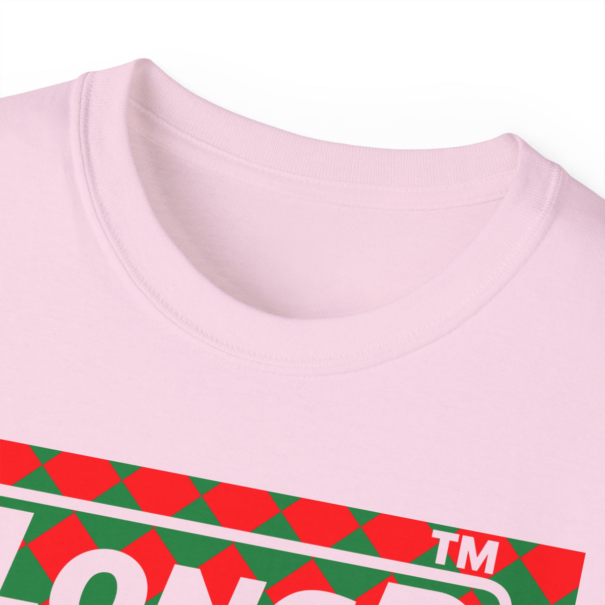LongD Hyde Park negative argyle logo (Xmas colors) cotton tee