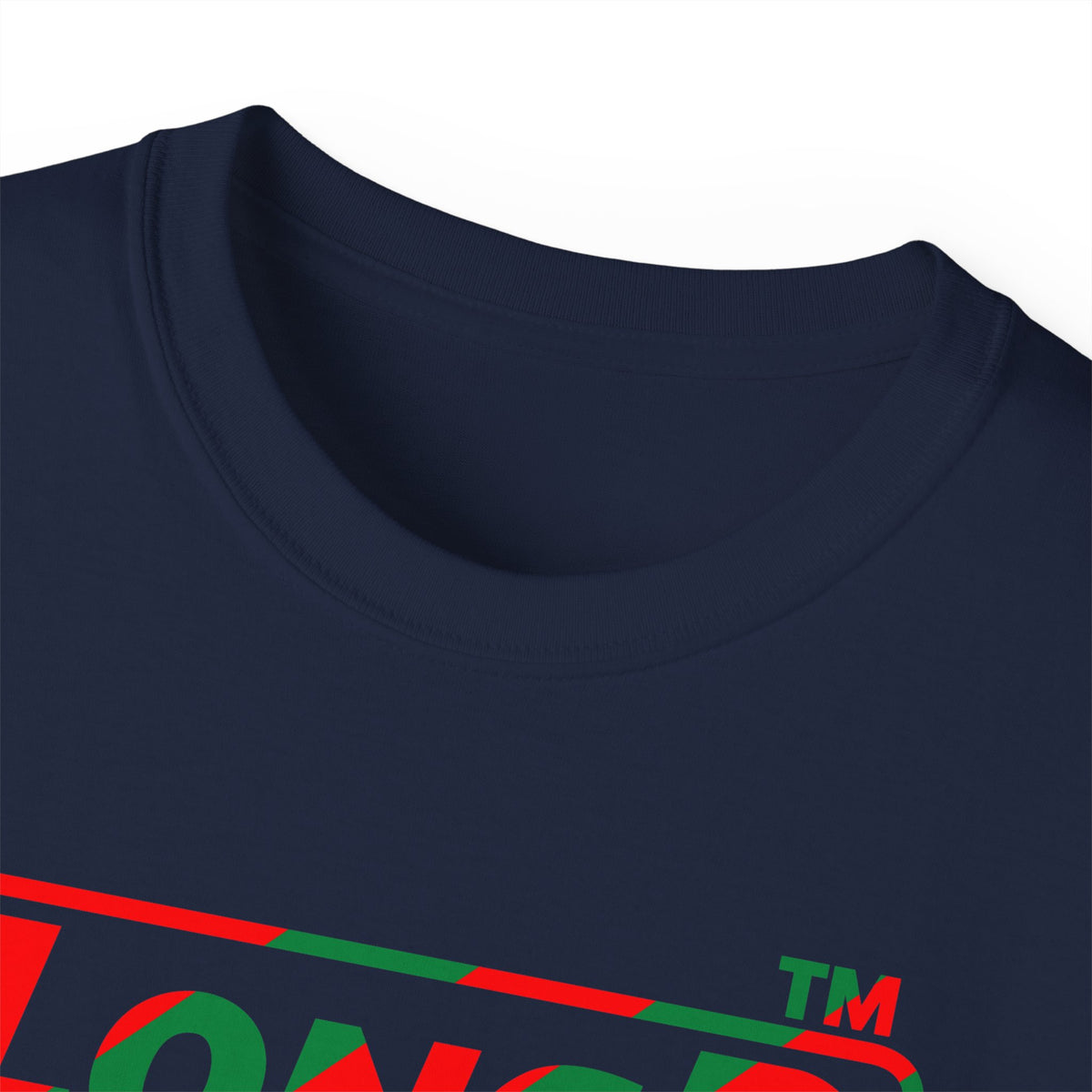 LongD Chicago positive pixel-weighted 6-striped logo (Xmas colors) cotton tee