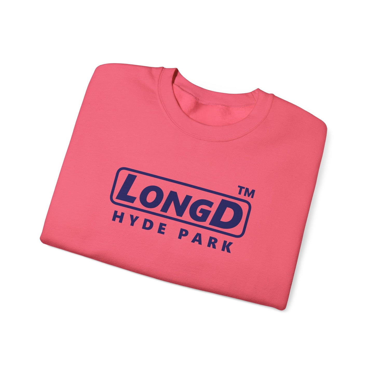 LongD official 4-print Hyde Park logo crewneck sweatshirt