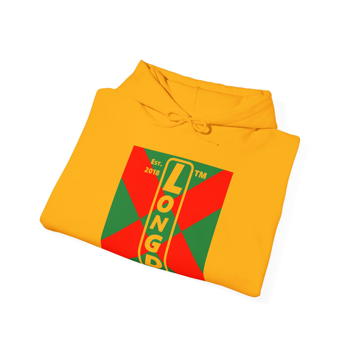 LongD Hyde Park negative upright argyle x logo (Xmas colors) hoodie