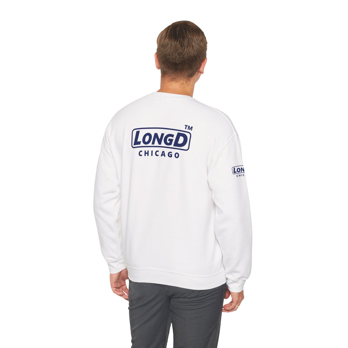 LongD official 4-print Tag logo crewneck sweatshirt