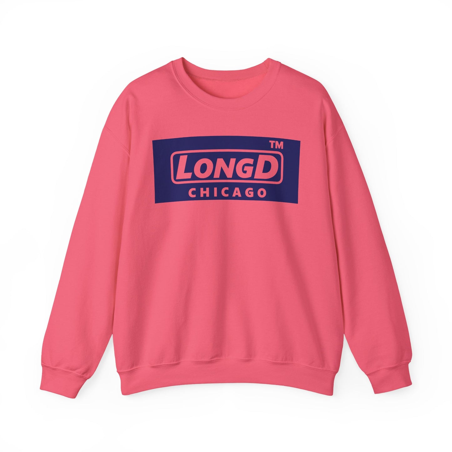 LongD negative official Chicago logo crewneck sweatshirt