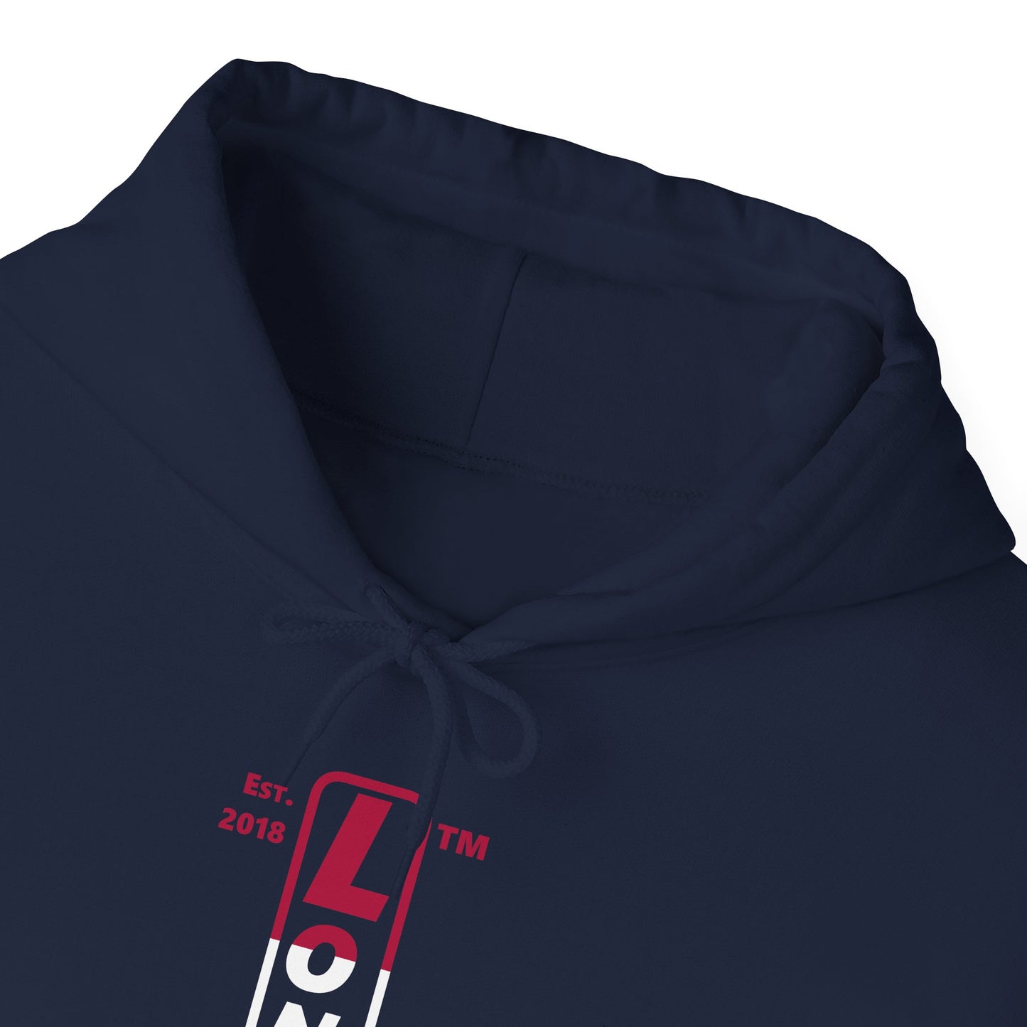 LongD® positive horizontal 3-striped upright Chicago logo hoodie
