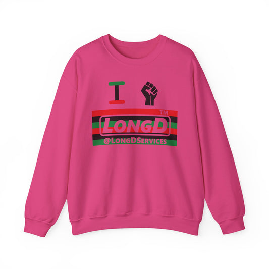 I fist LongD negative horizontal 6-striped tag logo crewneck sweatshirt