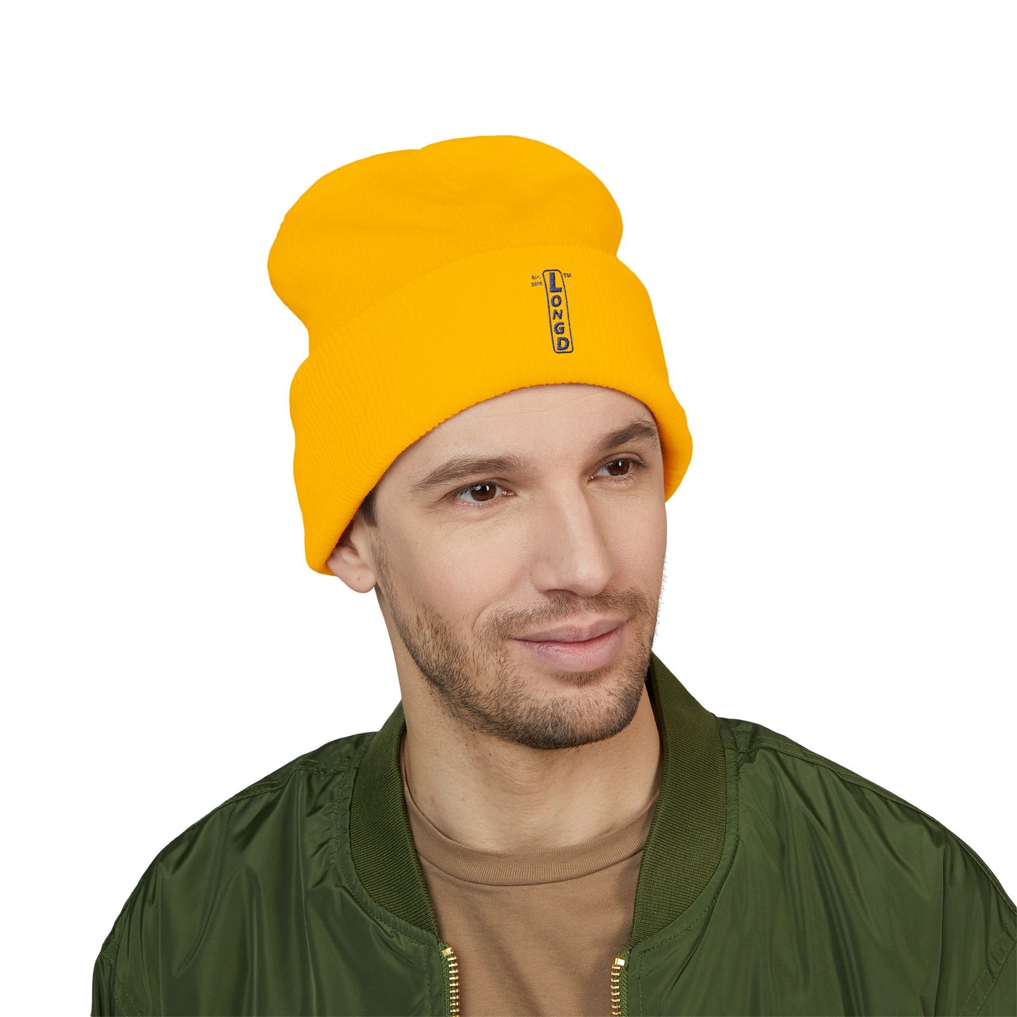 Embroidered Classic Cuffed Beanie basic official logo upright