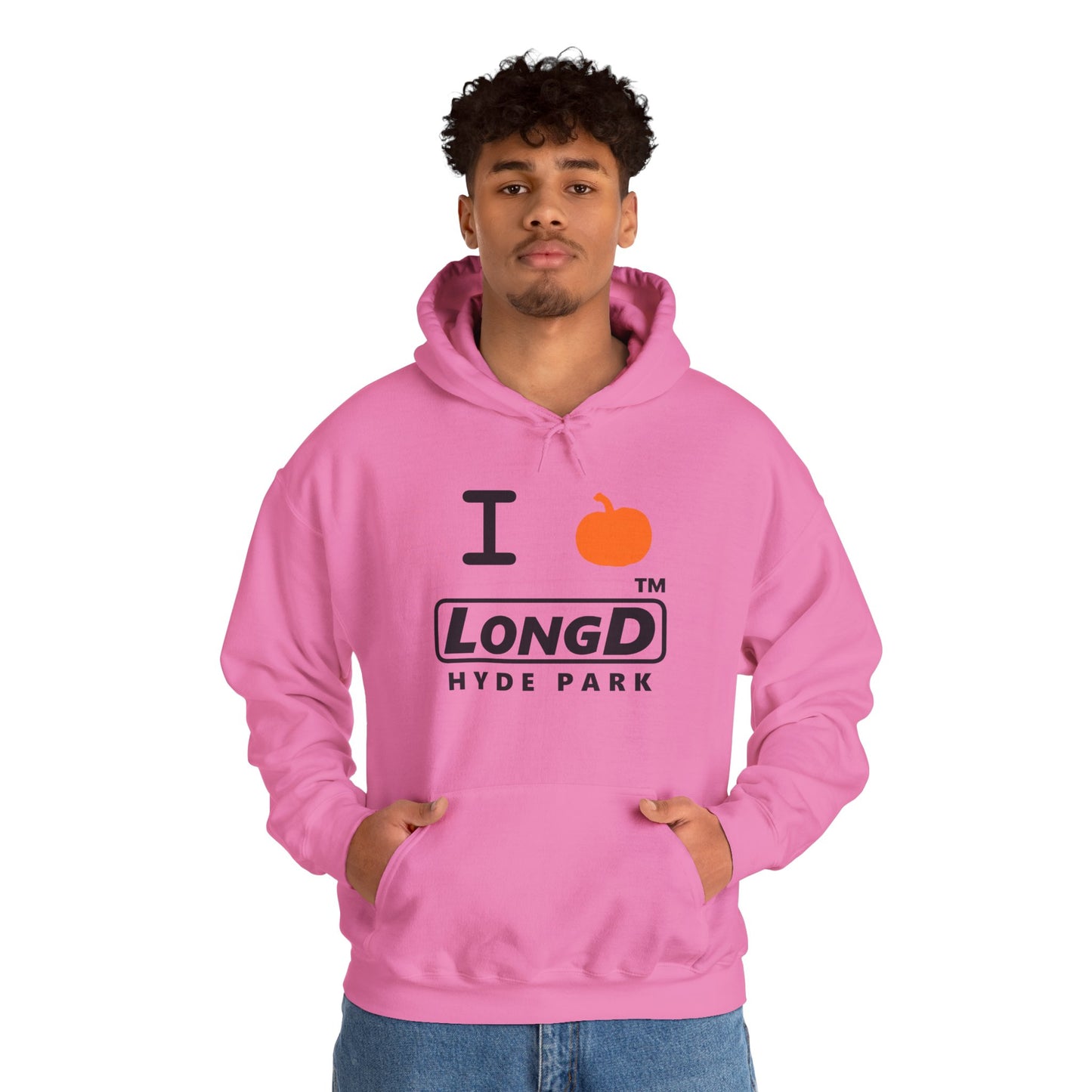 I Pumpkin LongD® Logo Hoodie black basic Hyde Park logo