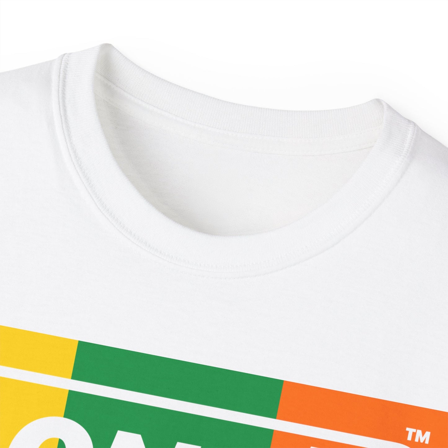 LongD® Logo Cotton Tee (St. Patrick's Day -Irish Green, Golden Yellow and Irish Orange negative thirds)
