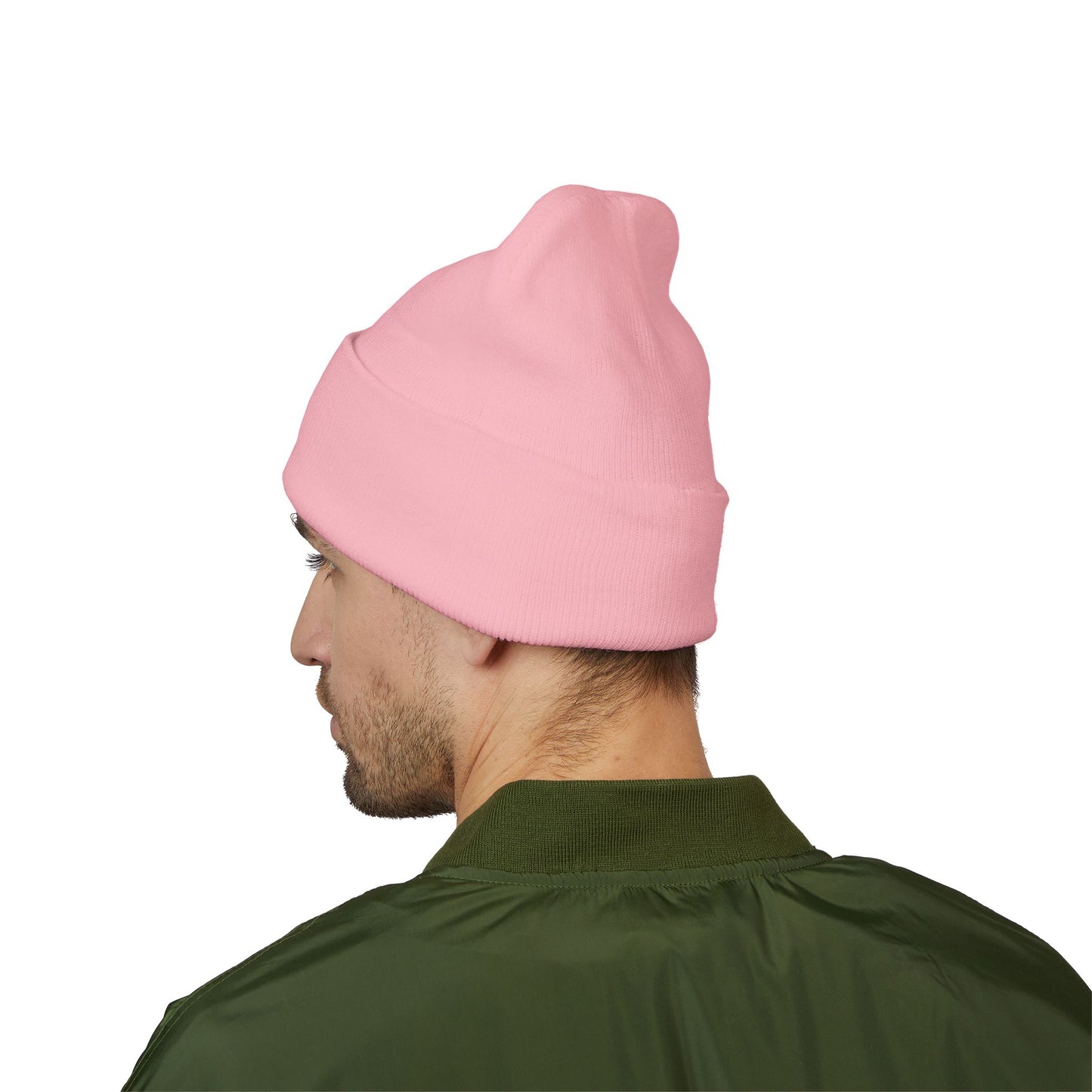 Embroidered Classic Cuffed Beanie basic official logo upright