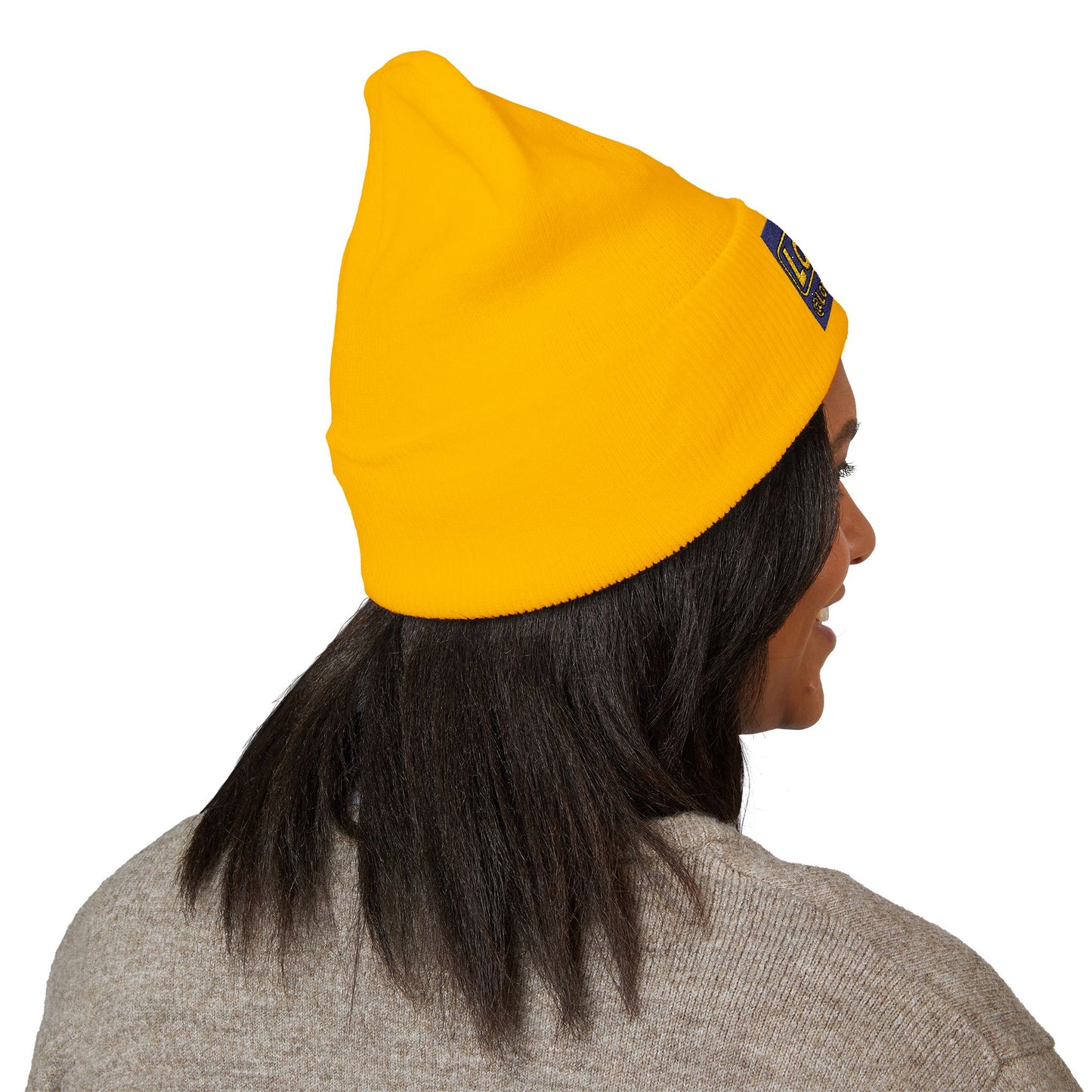 Embroidered Classic Cuffed Beanie Reverse Logo