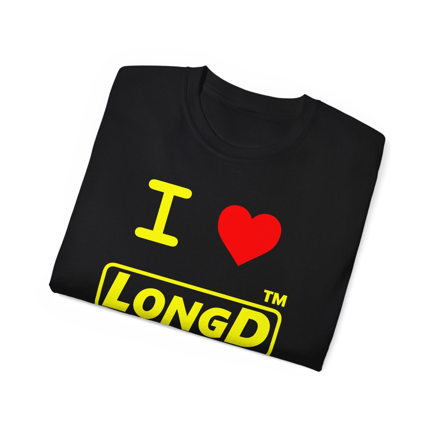 I Luv LongD® Logo Cotton Tee positive reverse basic Chicago logo