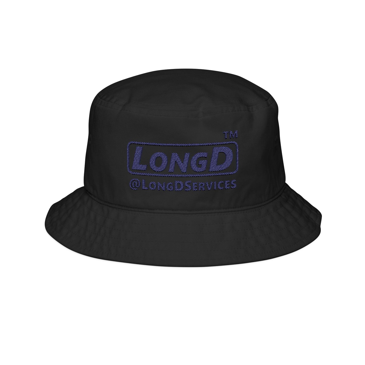 Embroidered official basic tag logo bucket hat