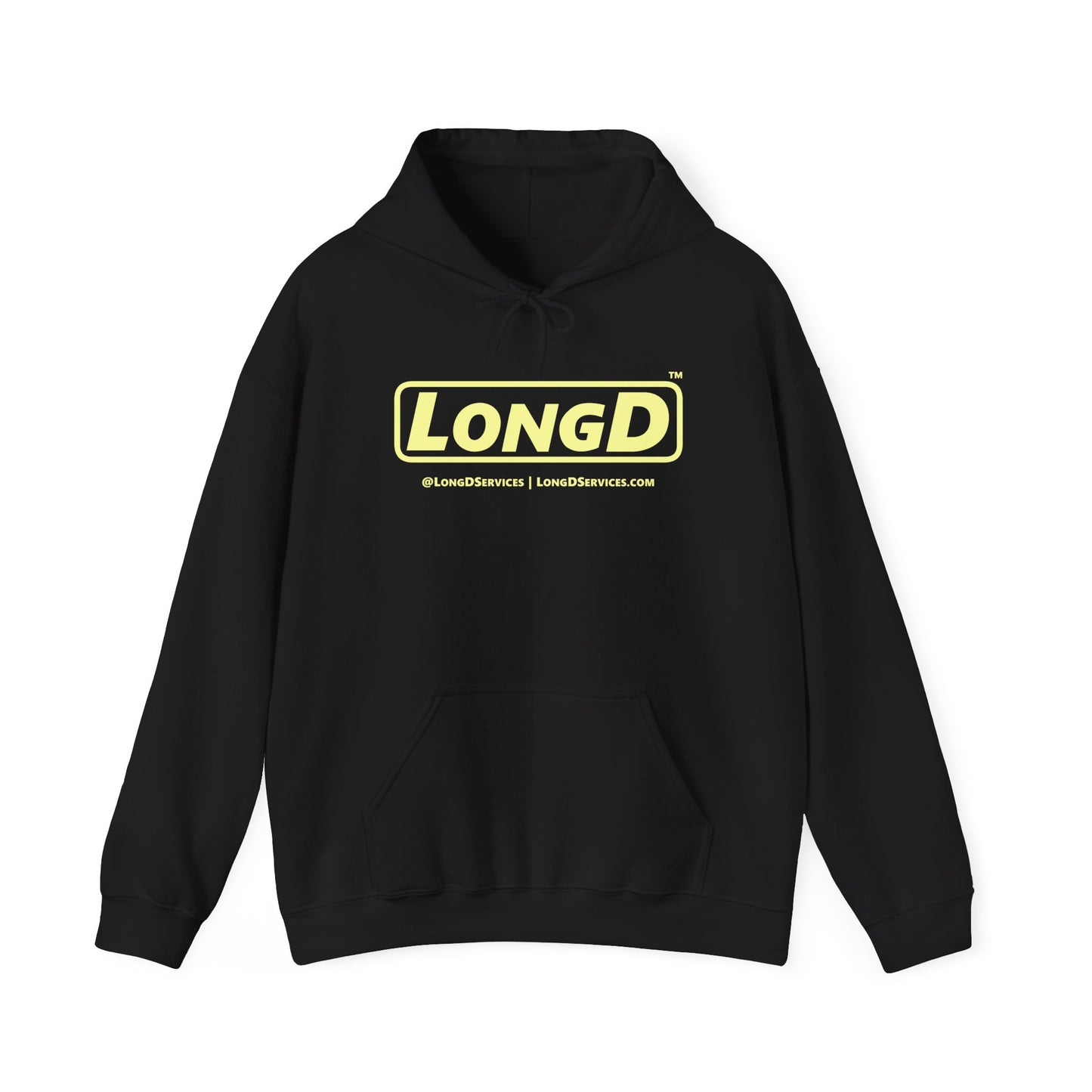 LongD® Logo Hoodie pastel yellow text