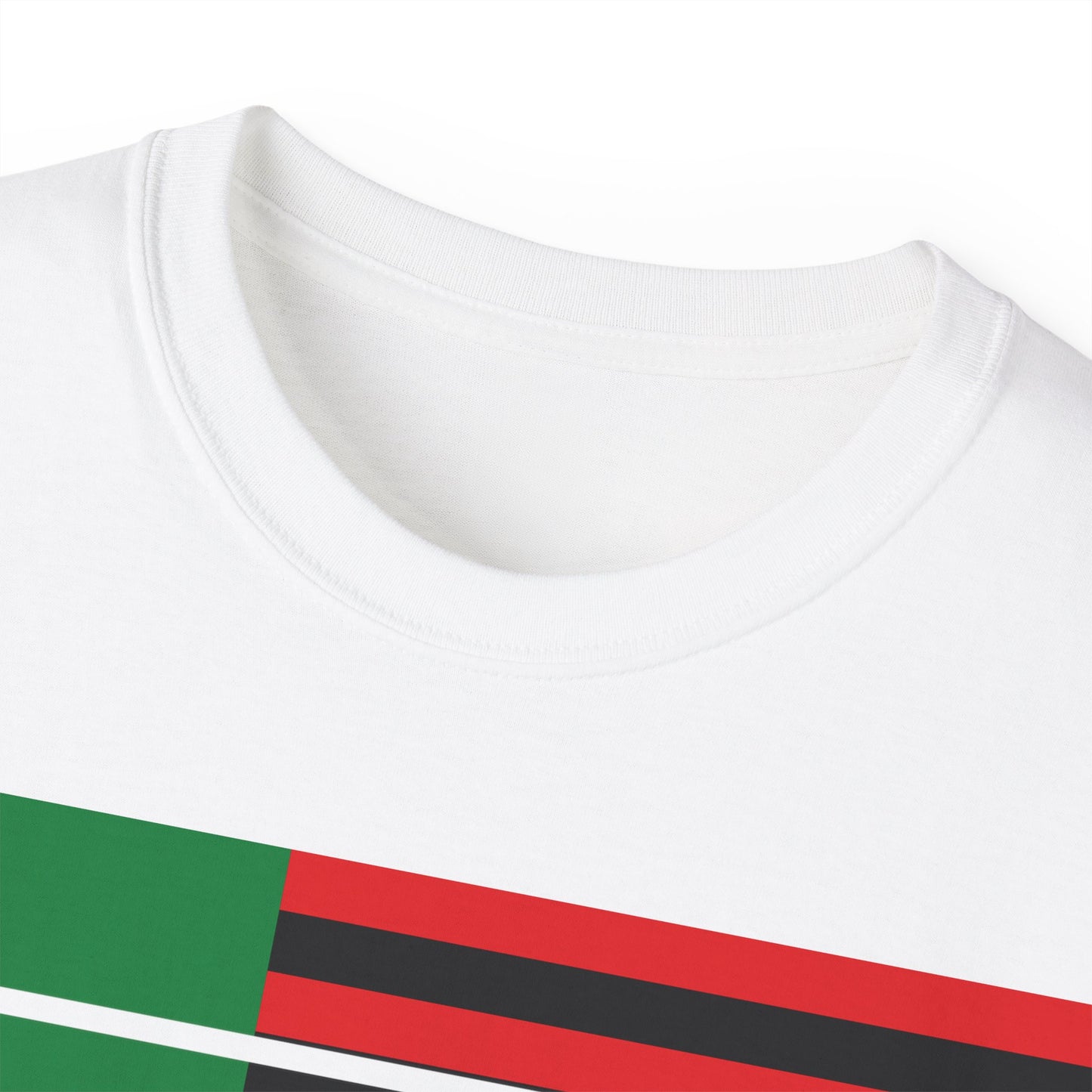 LongD® Logo Cotton Tee Juneteenth negative flag