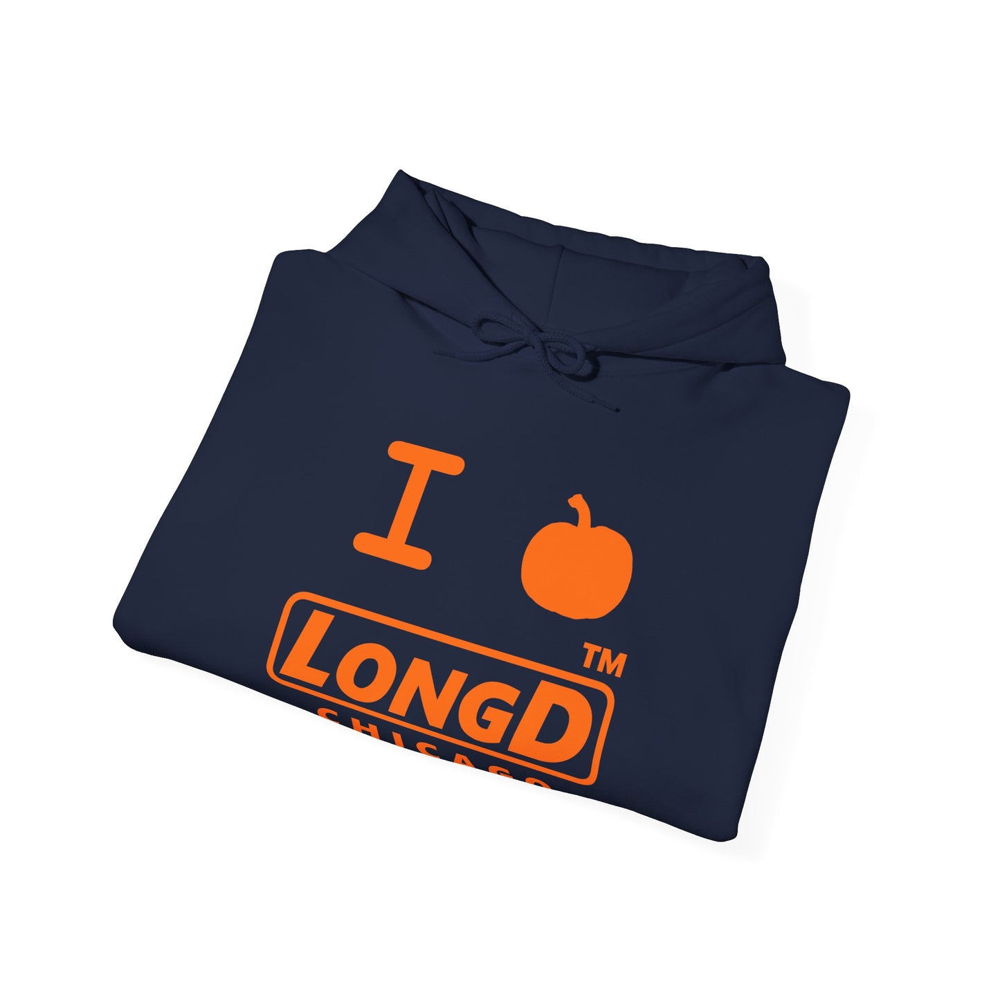 I Pumpkin LongD® Logo Hoodie orange basic Chicago logo
