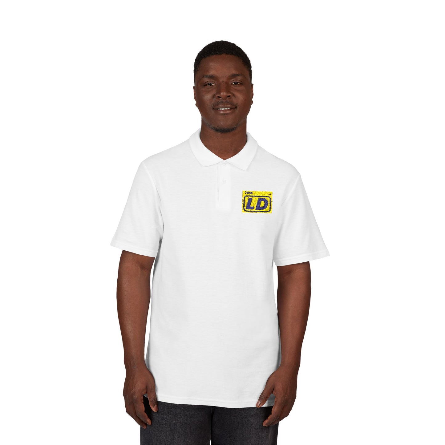 Embroidered LongD official logo initials polo shirt