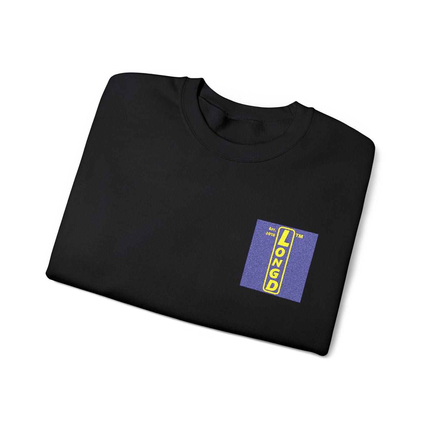Embroidered Unisex Heavy Blend™ Crewneck Sweatshirt reverse logo upright
