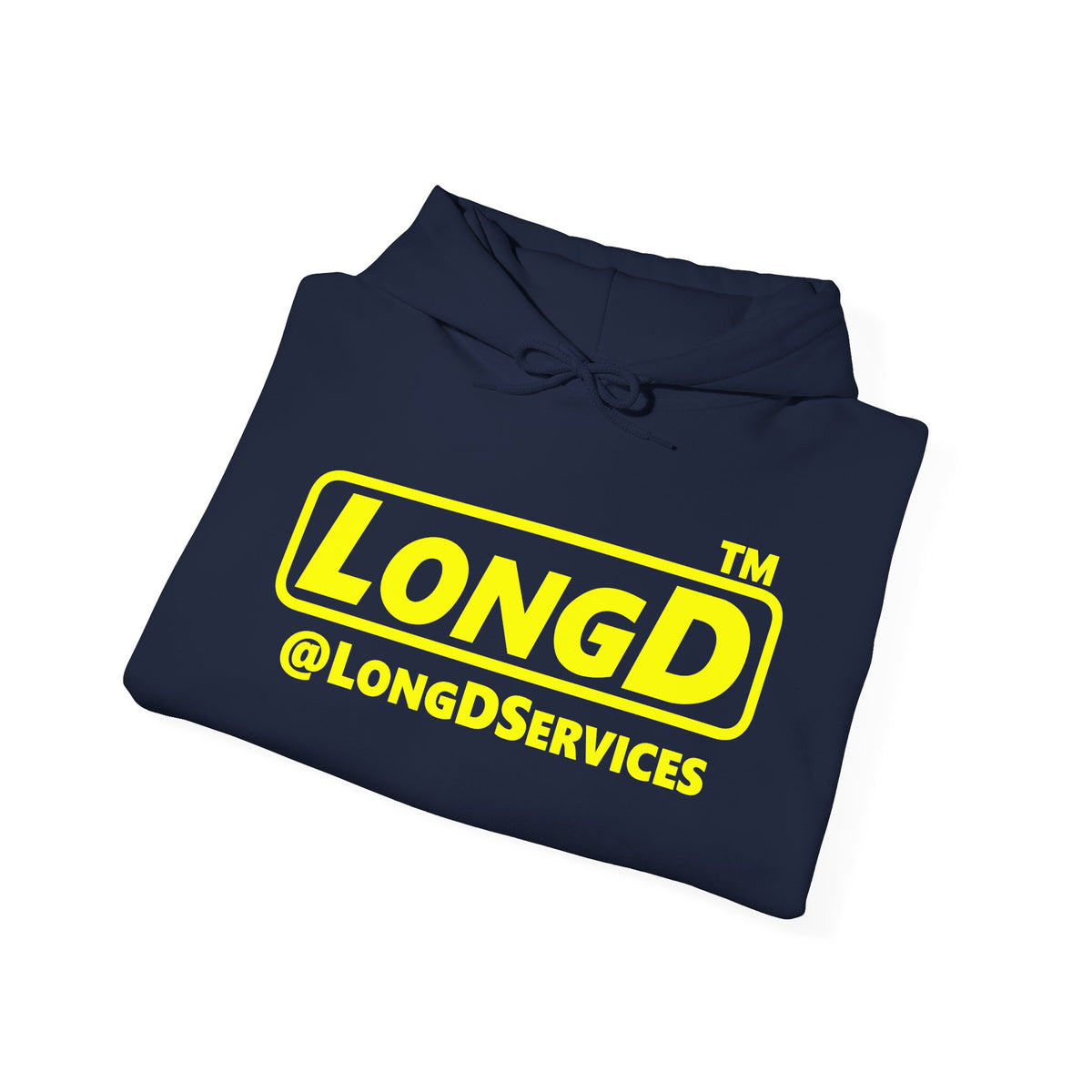 LongD Tag positive alternate basic Yellow (FFFF00) logo hoodie