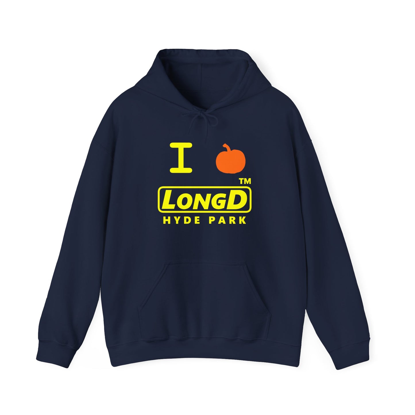 I Pumpkin LongD® Logo Hoodie yellow basic Hyde Park logo