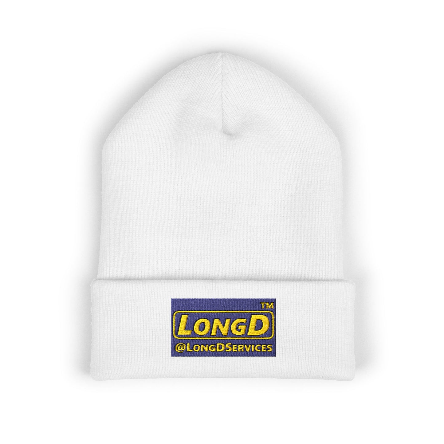 Embroidered Classic Cuffed Beanie Reverse Logo