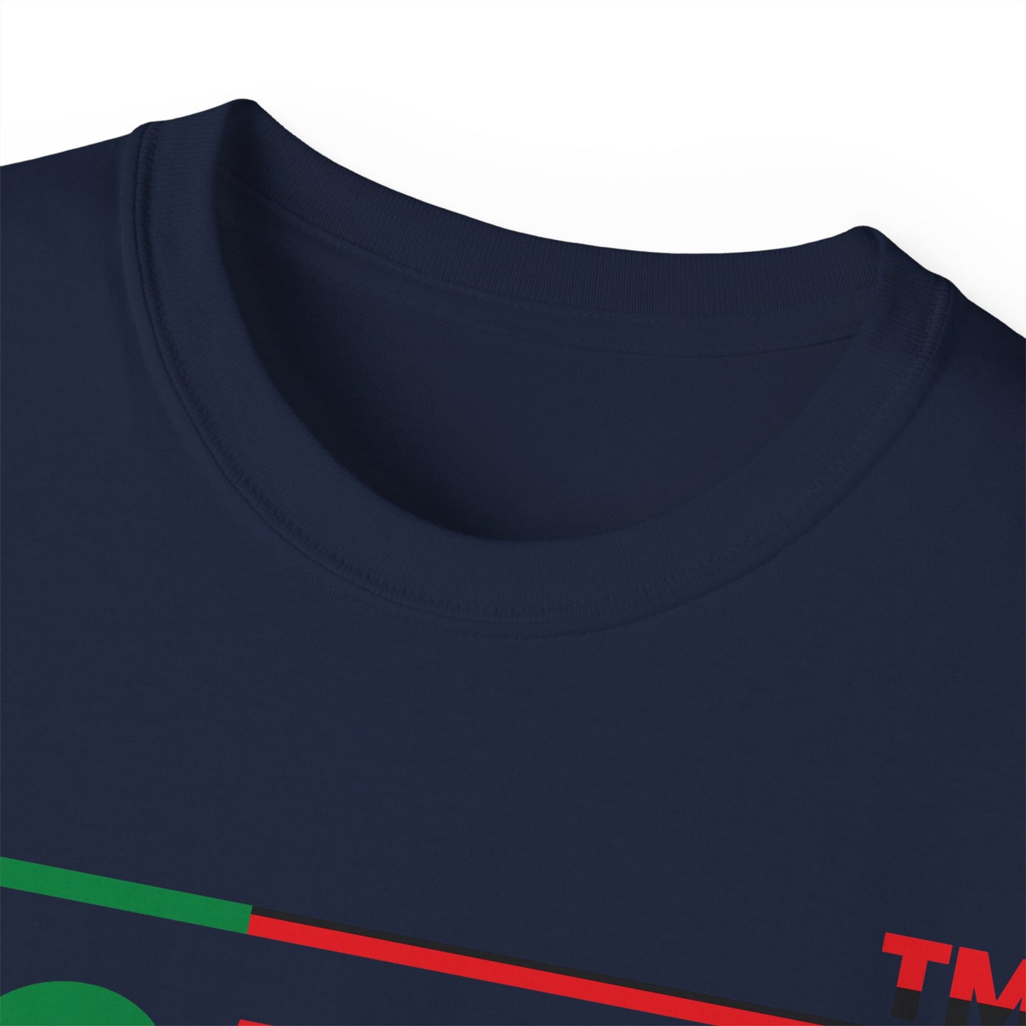 LongD positive flag Hyde Park logo cotton tee (Juneteenth colors)