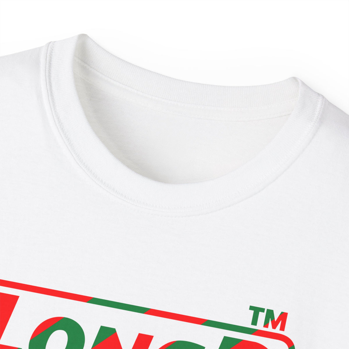 LongD Hyde Park positive pixel-weighted 6-striped logo (Xmas colors) cotton tee