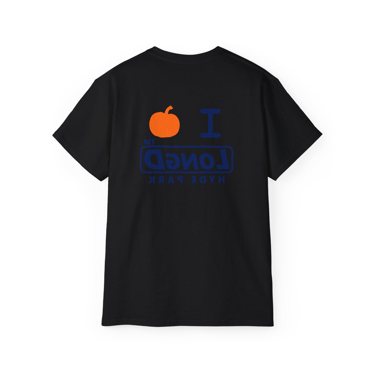I pumpkin LongD Hyde Park positive basic Navy (002060) front-back logo cotton tee