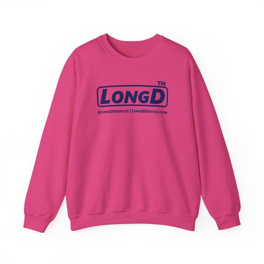 LongD Tag-domain positive official basic logo crewneck sweatshirt