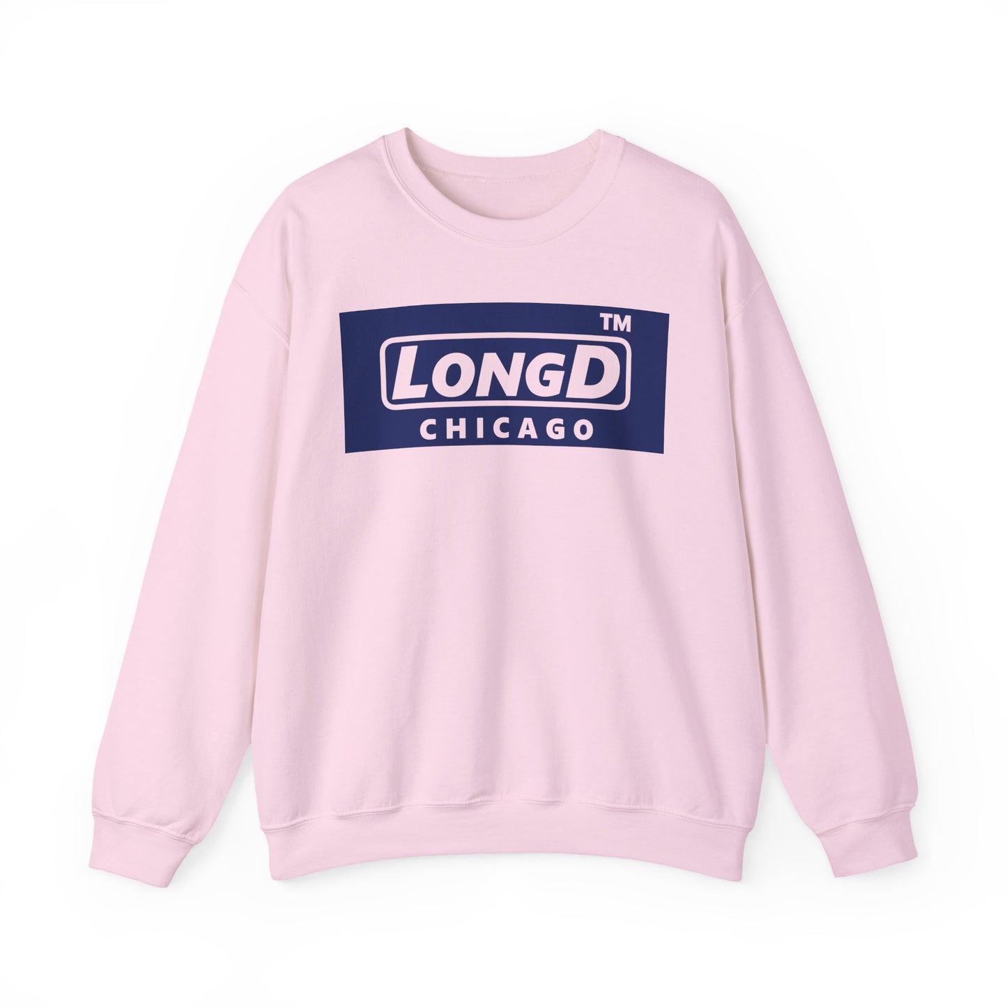 LongD negative official Chicago logo crewneck sweatshirt