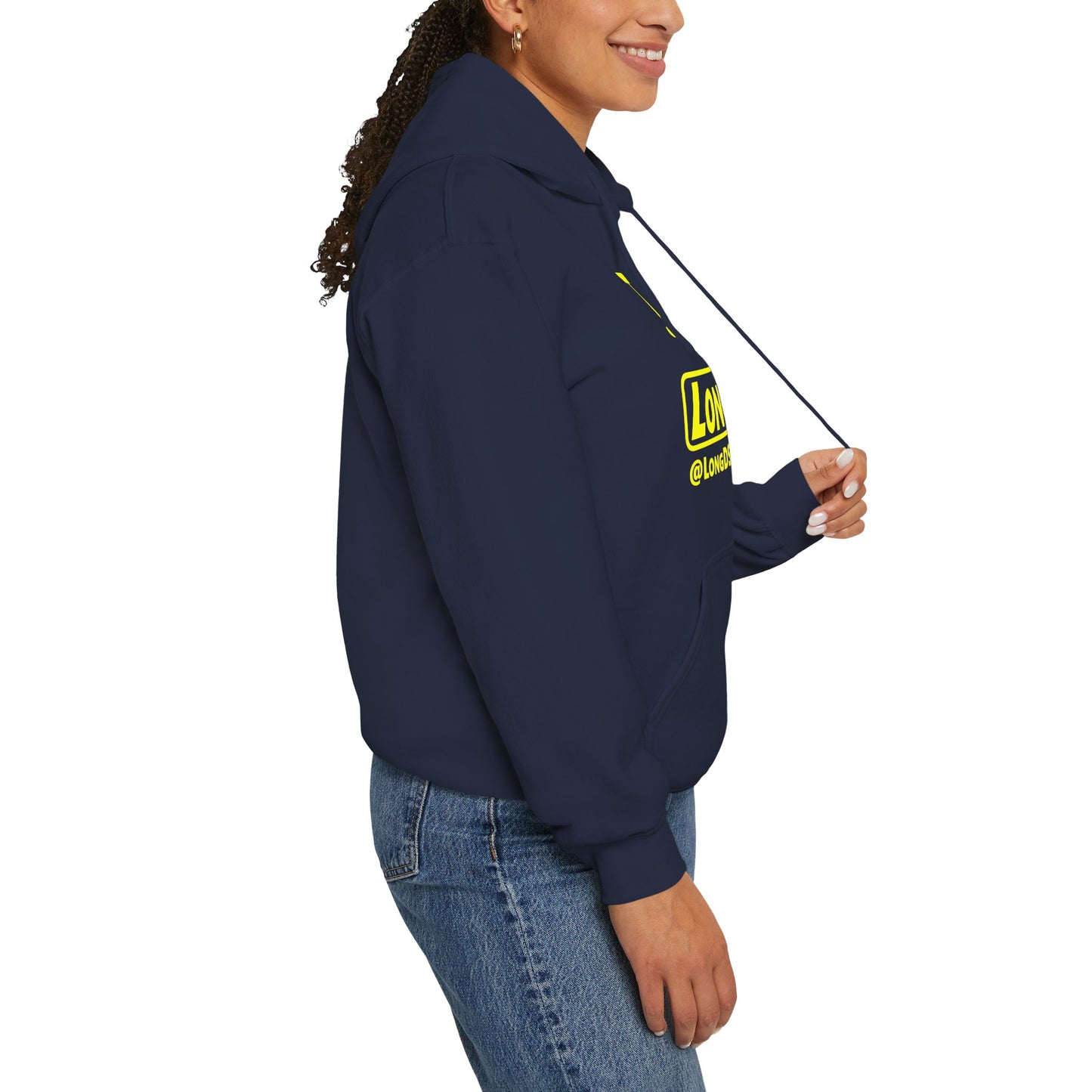 I Pumpkin LongD® Logo Hoodie yellow basic tag logo