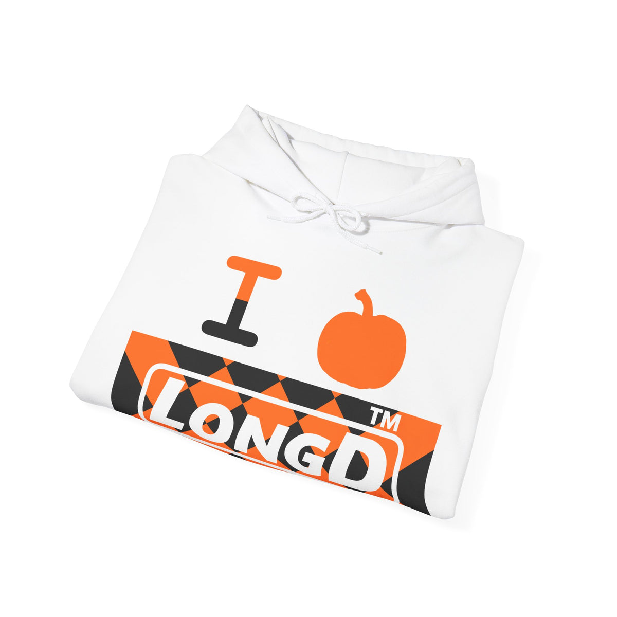 I pumpkin LongD Tag-domain negative stylized argyle 4-print logo hoodie