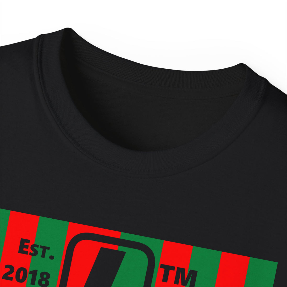 LongD Hyde Park negative upright tiled logo (Xmas colors) cotton tee