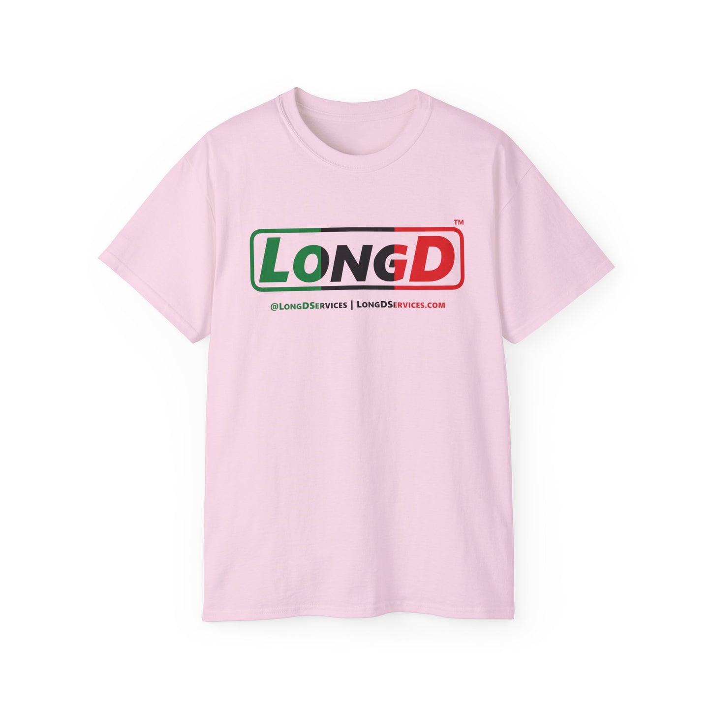 LongD® Logo Cotton Tee Juneteenth positive thirds text
