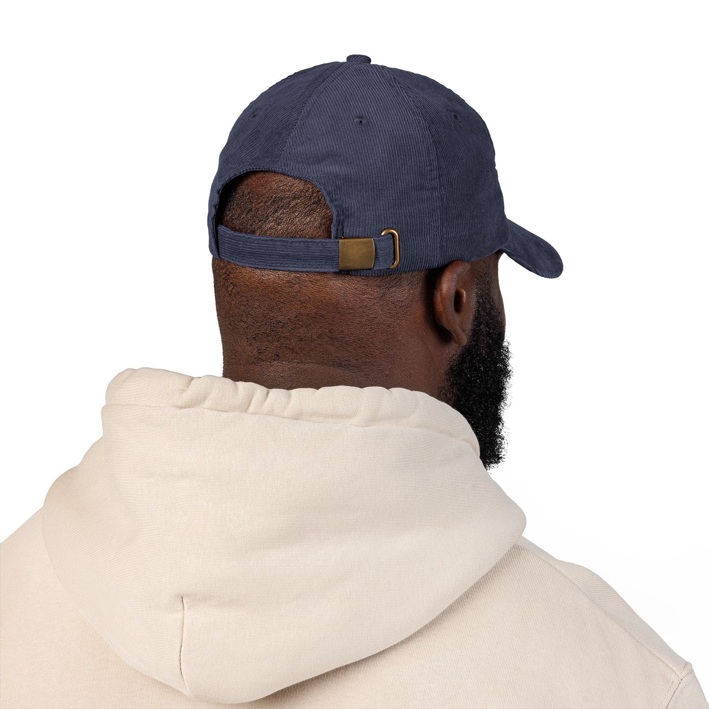 Embroidered Corduroy Cap reverse logo upright initials