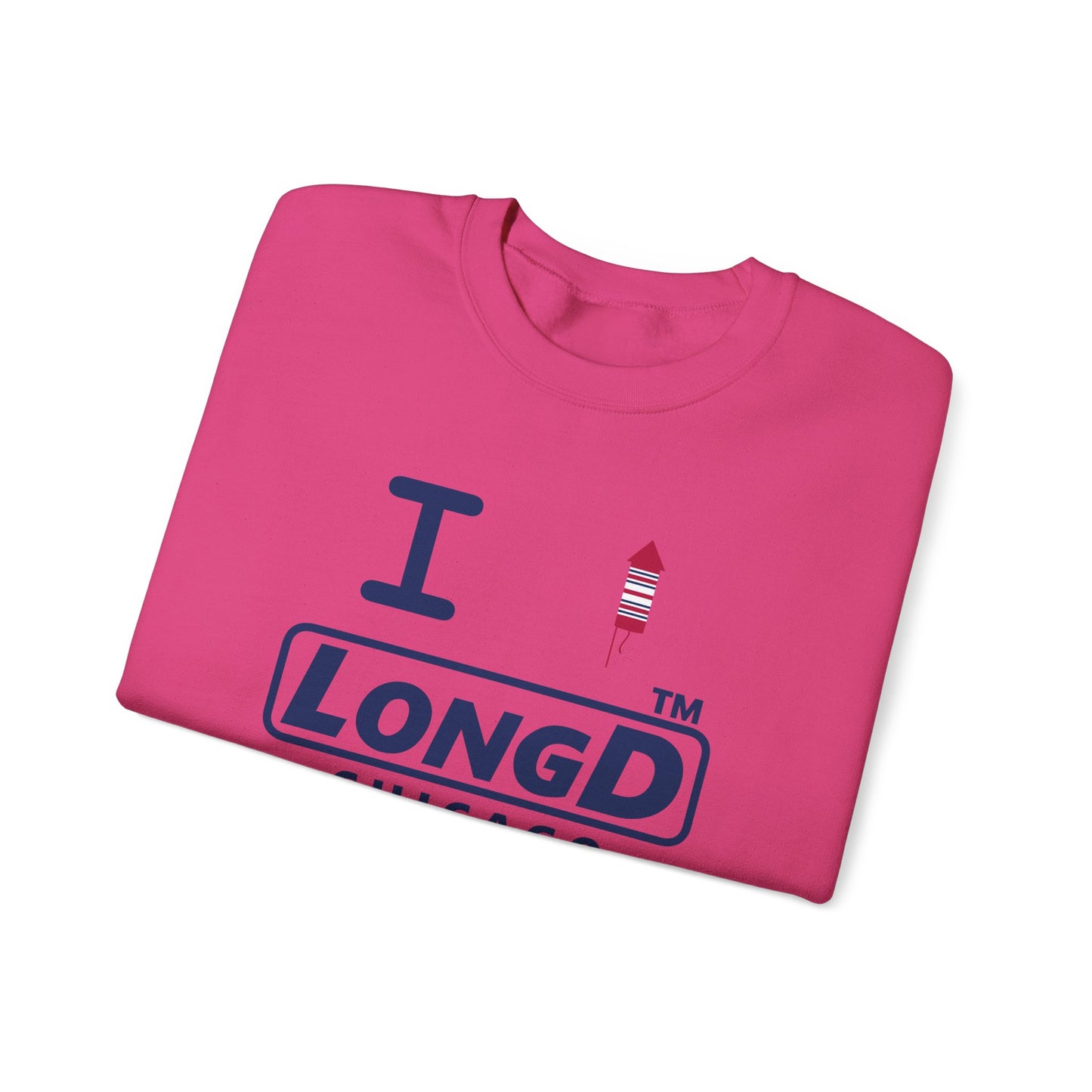 I firecracker LongD official basic Chicago logo crewneck sweatshirt