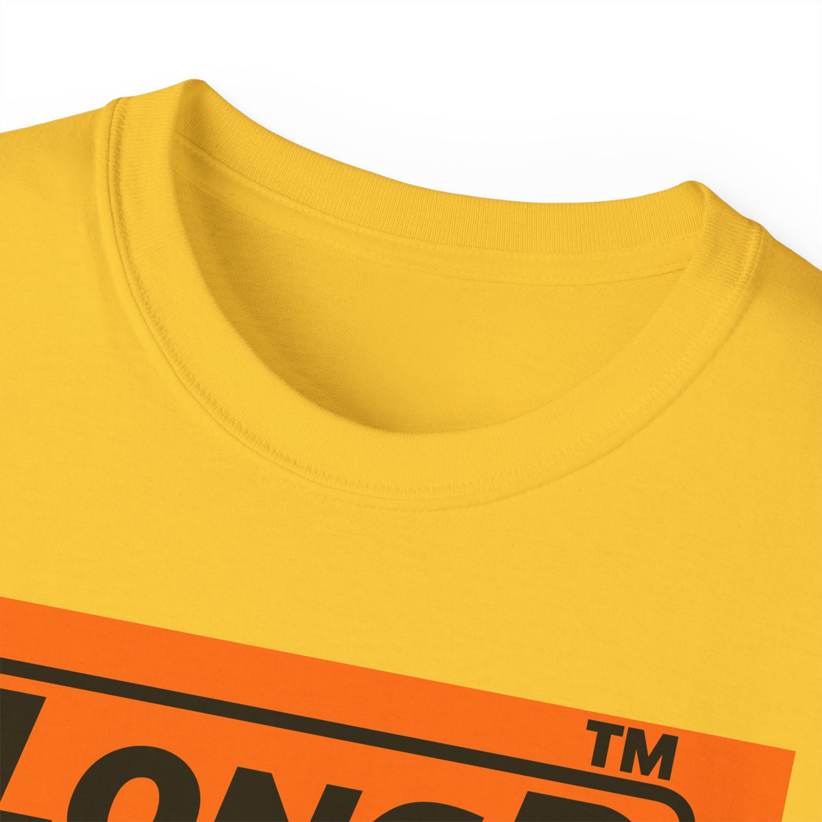 LongD Hyde Park logo Black (000000) on orange (FE7518) (Halloween colors) cotton tee