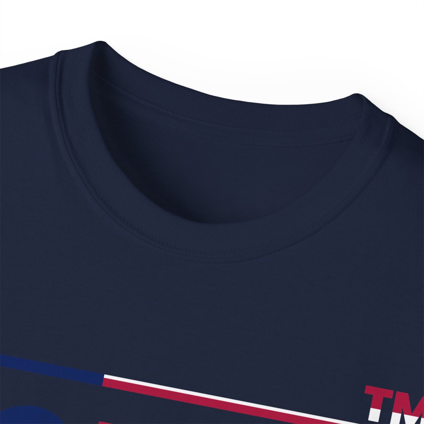 LongD positive flag Chicago logo cotton tee (patriotic colors)