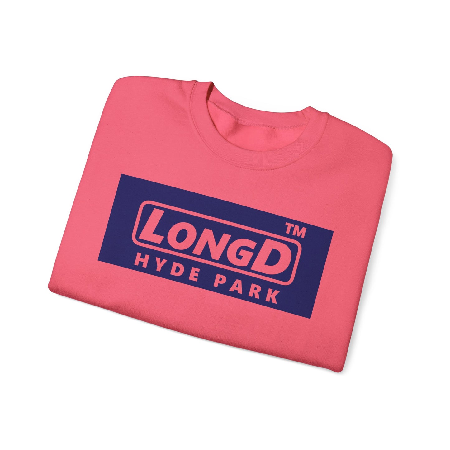 LongD negative official Hyde Park logo crewneck sweatshirt