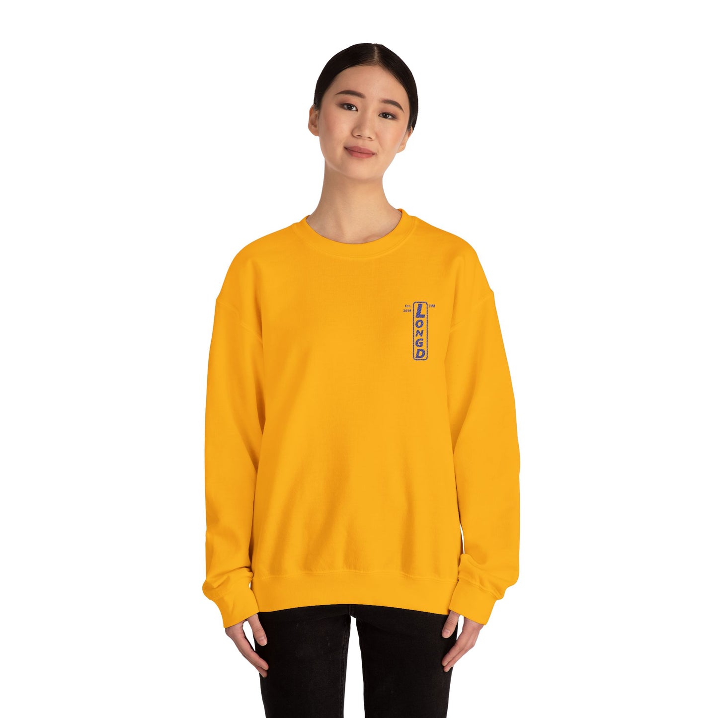 Embroidered Unisex Heavy Blend™ Crewneck Sweatshirt official basic logo upright