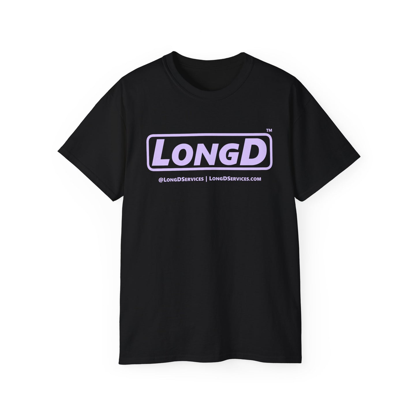 LongD® Logo Cotton Tee (Easter pastel purple in positive text)