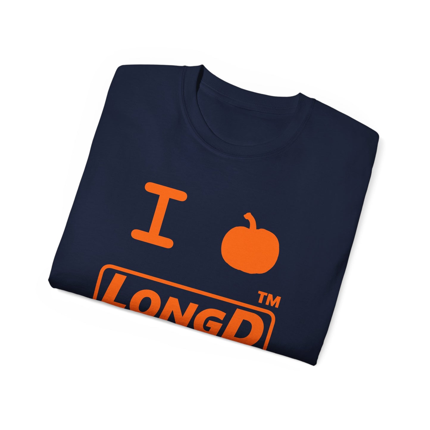 I Pumpkin LongD® Logo Cotton Tee positive orange basic Hyde Park logo
