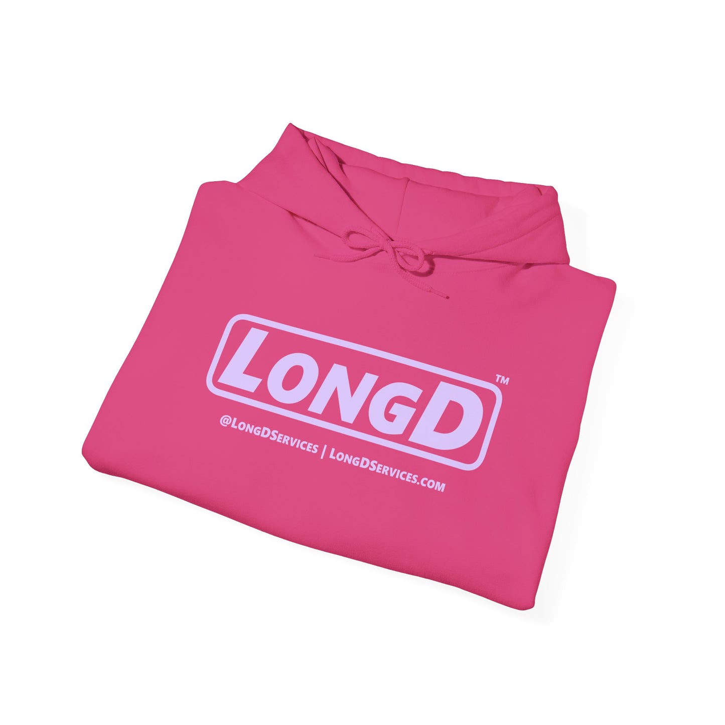 LongD® Logo Hoodie pastel purple text