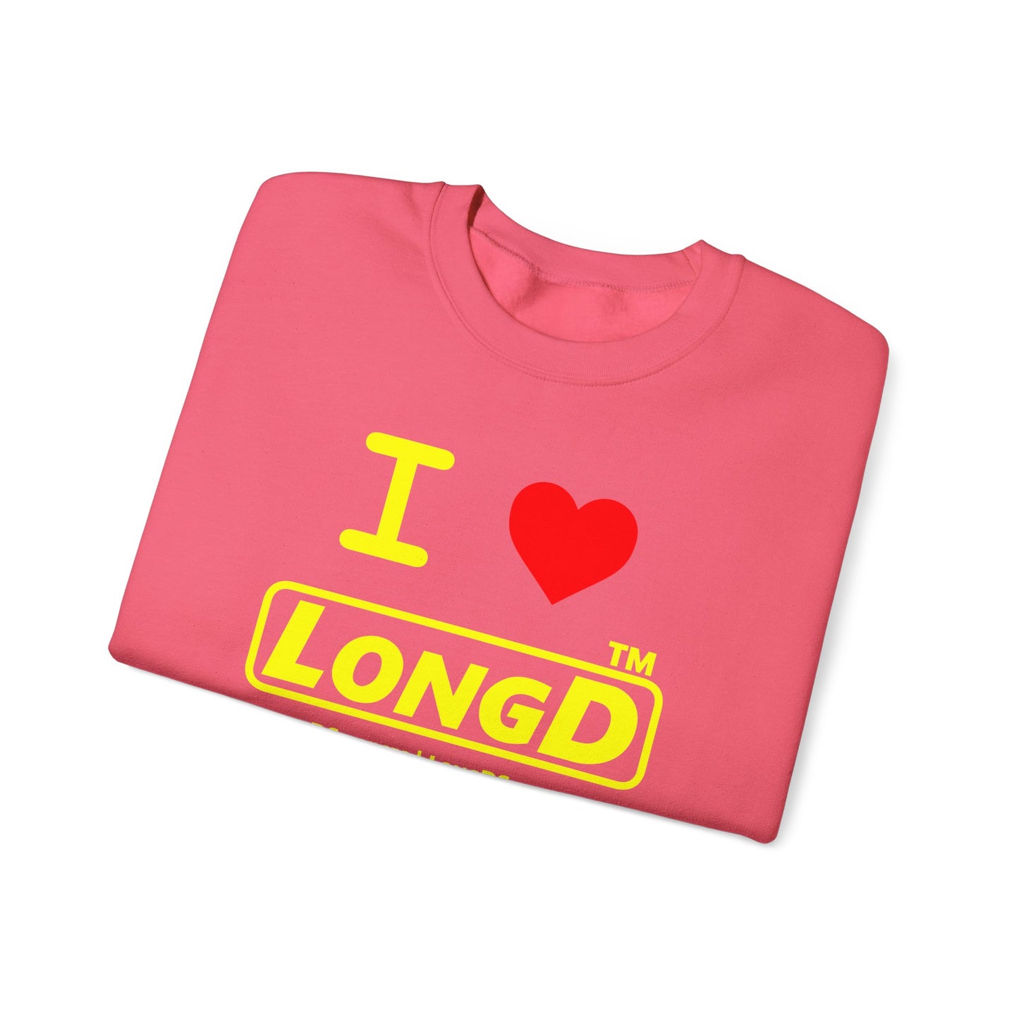 I Luv LongD Tag-domain positive alternate basic logo crewneck sweatshirt