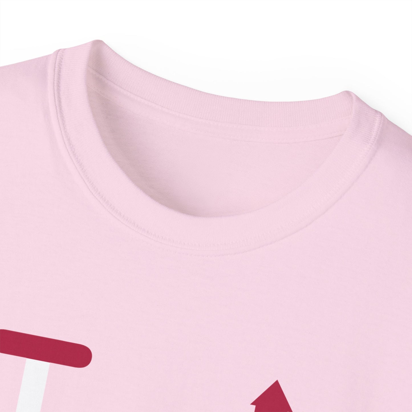 I firecracker LongD positive vertical 6-striped tag logo cotton tee