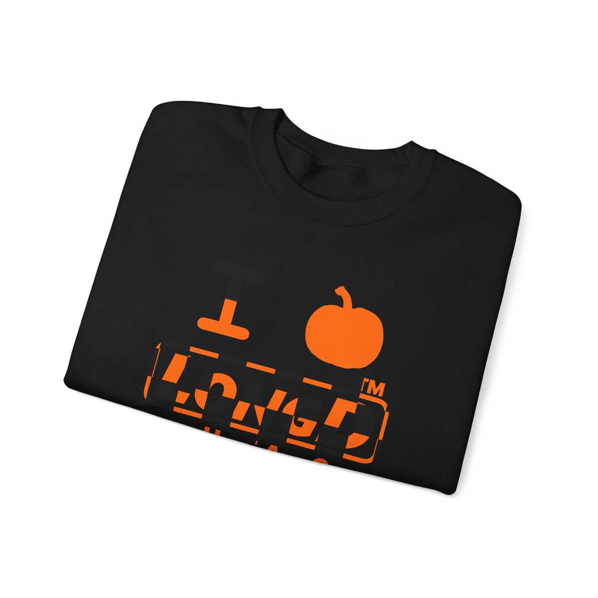 I pumpkin LongD Chicago positive checkered logo crewneck sweatshirt