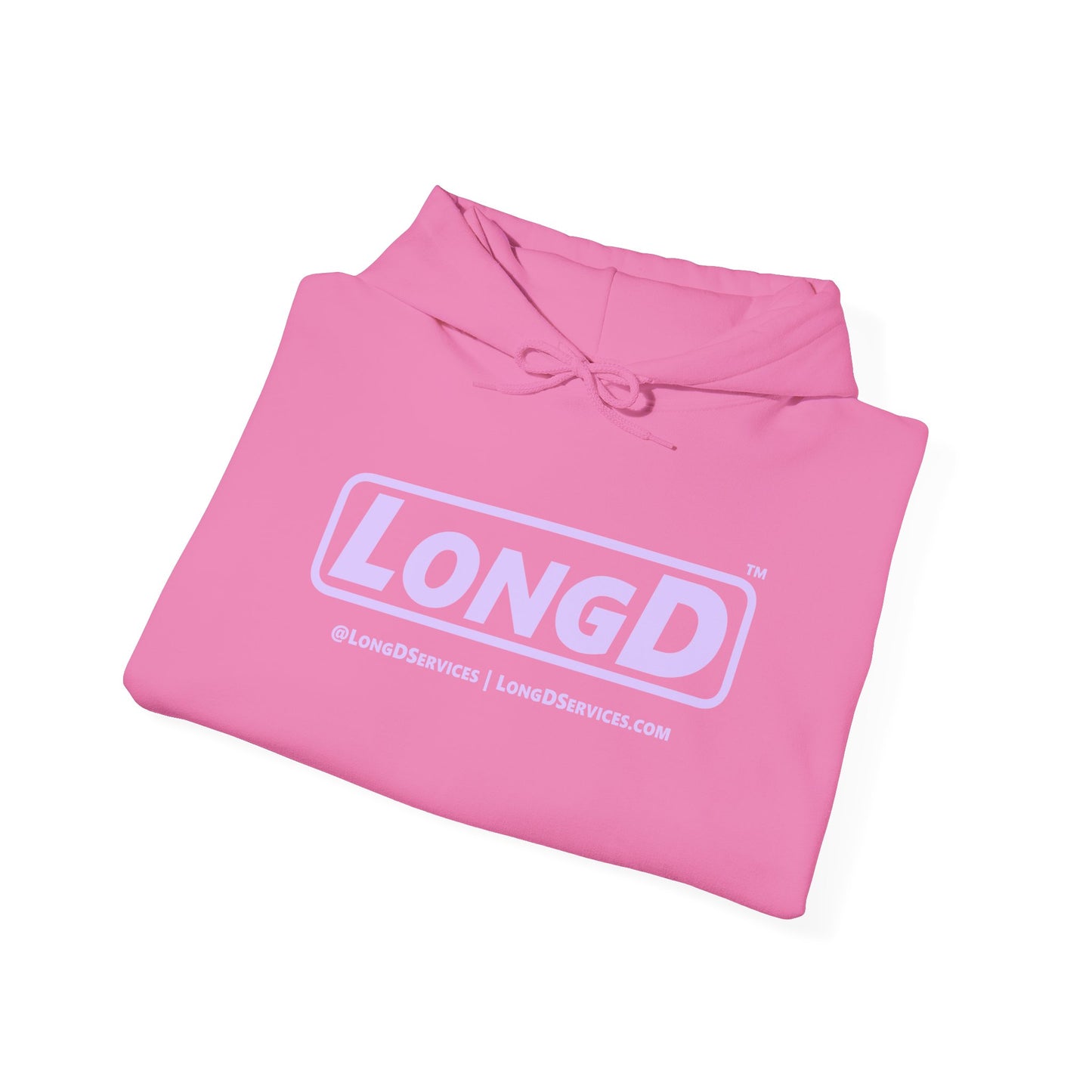 LongD® Logo Hoodie pastel purple text