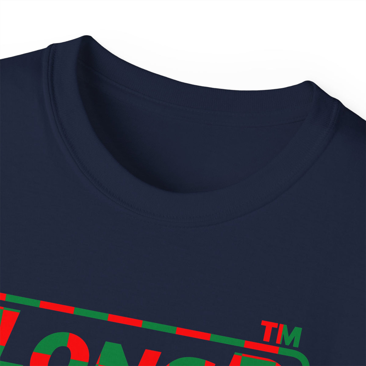 LongD Hyde Park positive checkered 4-print logo (Xmas colors) cotton tee