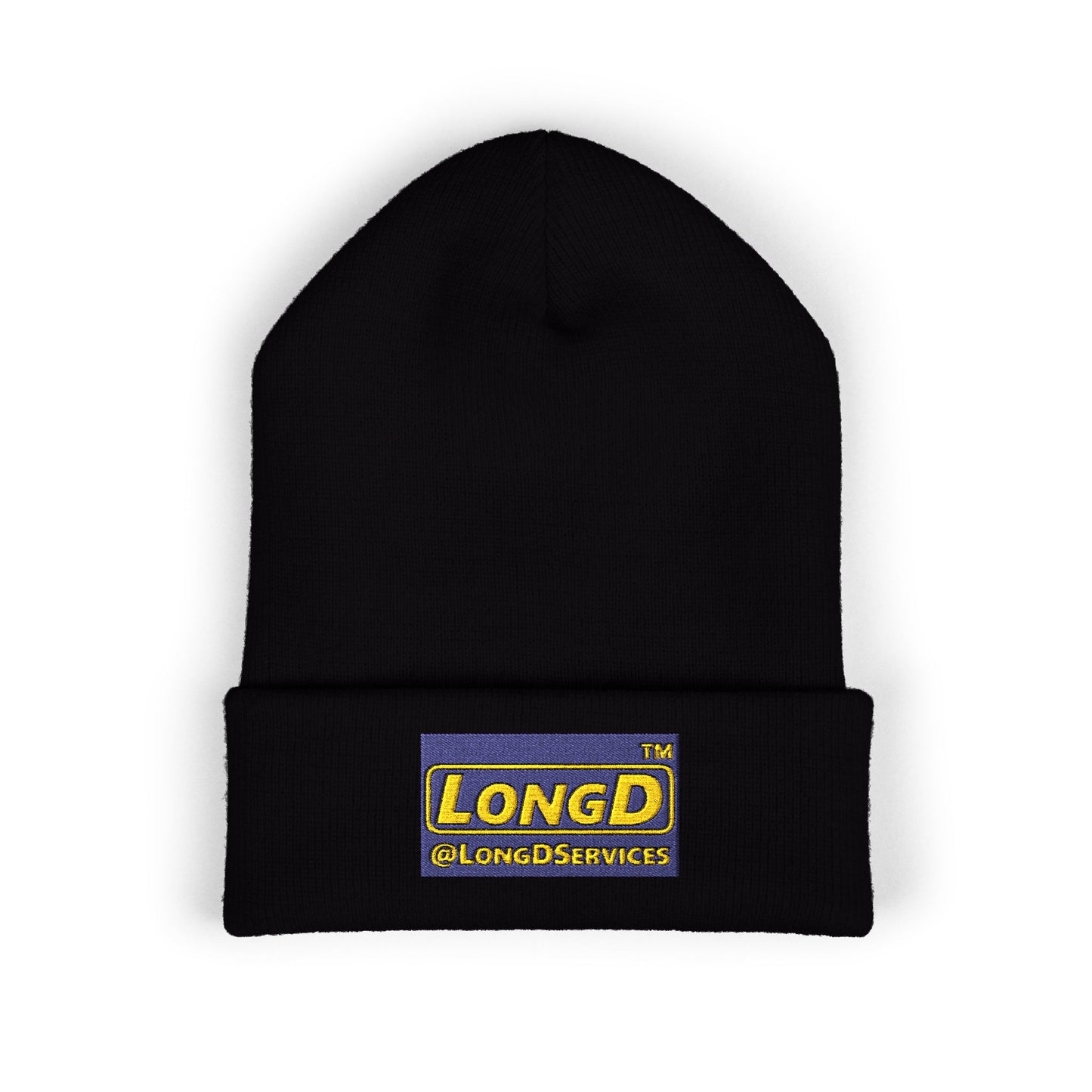 Embroidered Classic Cuffed Beanie Reverse Logo