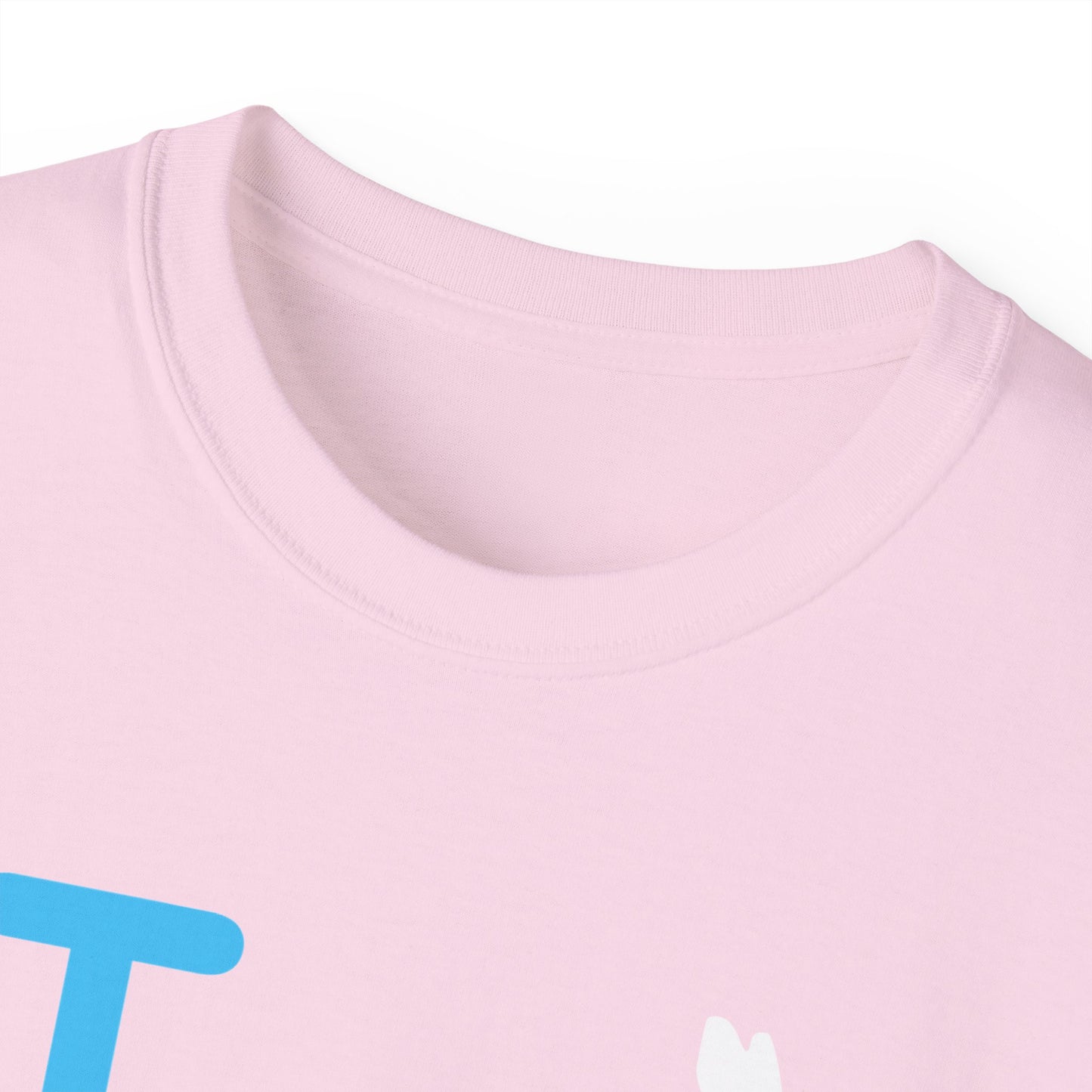 I Bunny LongD® positive turquoise Chicago Logo Cotton Tee