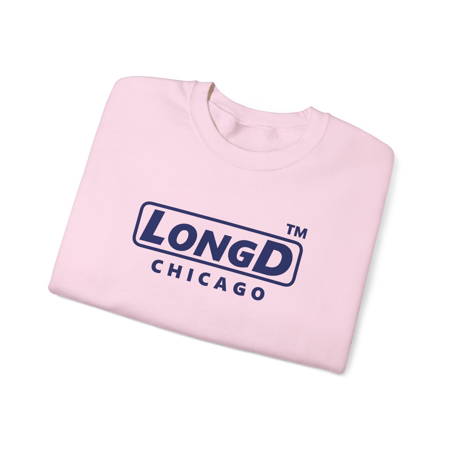 LongD official 4-print Chicago logo crewneck sweatshirt